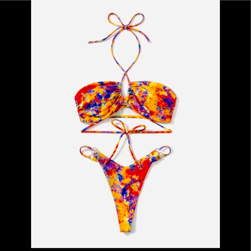 🔥New!! Multi Color thong Bikini!!